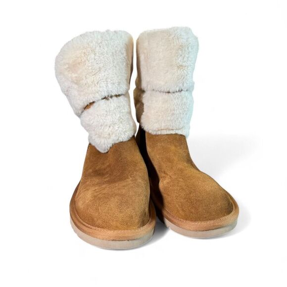 Koolaburra by UGG Women's Chestnut Dezi Short Booties Suede Boots Size 8 - Picture 7 of 7